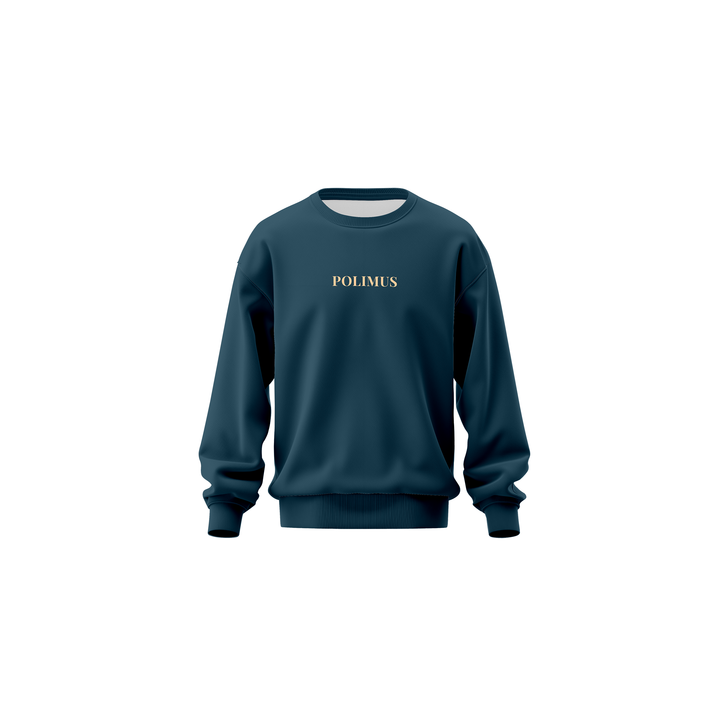 Peach on Blue