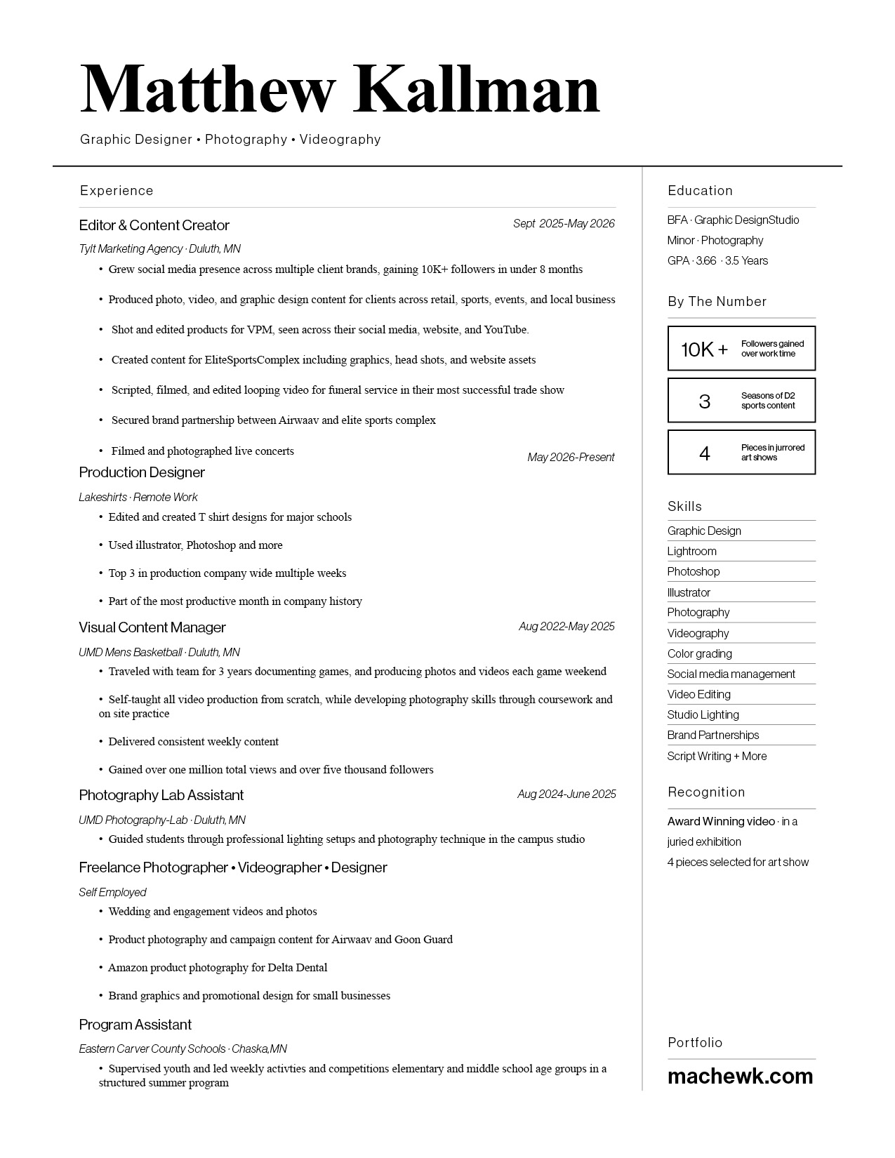 RESUME JULY 26 RESUME JULY 26